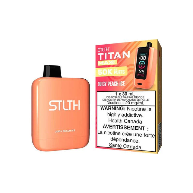 Shop STLTH Titan Max Disposable - Juicy Peach Ice - at Vapeshop Mania