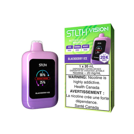 Shop STLTH Vision 20K Disposable - Blackberry Ice - at Vapeshop Mania