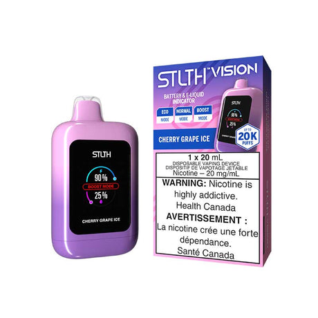 Shop STLTH Vision 20K Disposable - Cherry Grape Ice - at Vapeshop Mania