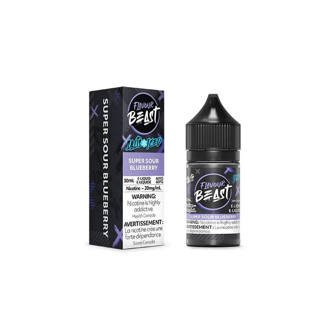 Shop Super Sour Blueberry Iced Salt by Flavour Beast E-Liquid - at Vapeshop Mania