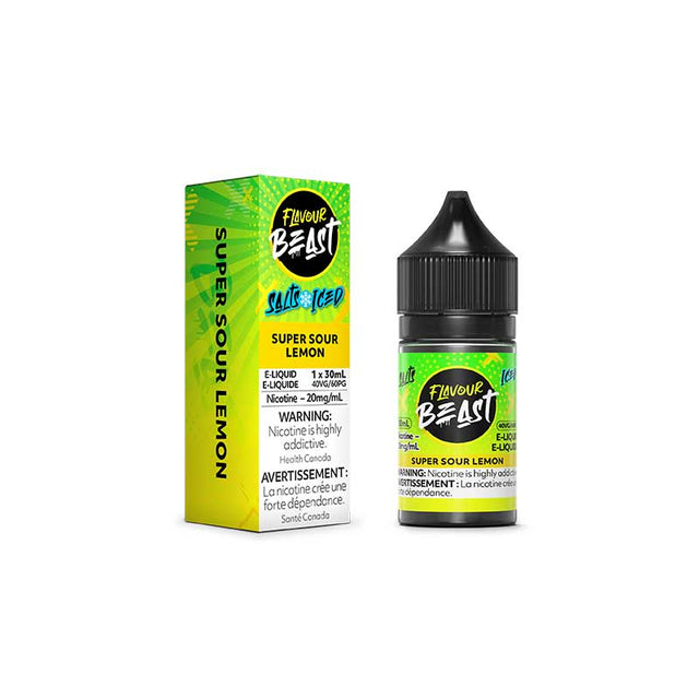 Shop Super Sour Lemon Salt by Flavour Beast E - Liquid - at Vapeshop Mania