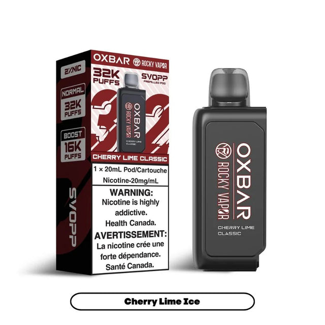 Shop Svopp Rocky Vapor Oxbar [Prefilled Pods] 32K - Cherry Lime Classic - at Vapeshop Mania