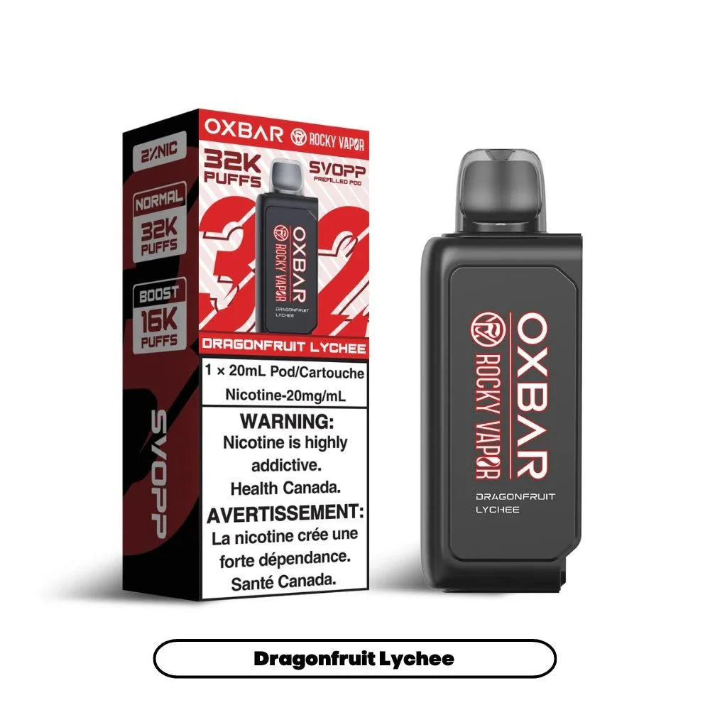 Shop Svopp Rocky Vapor Oxbar [Prefilled Pods] 32K - Dragonfruit Lychee - at Vapeshop Mania