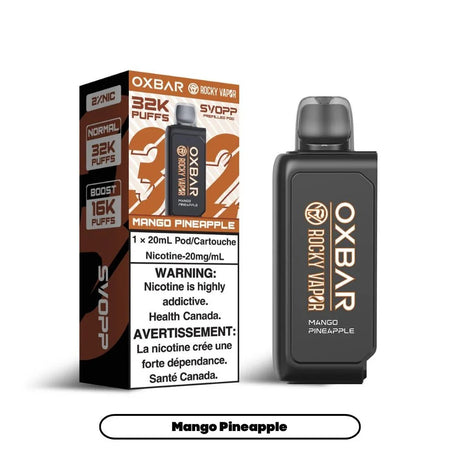 Shop Svopp Rocky Vapor Oxbar [Prefilled Pods] 32K - Mango Pineapple - at Vapeshop Mania