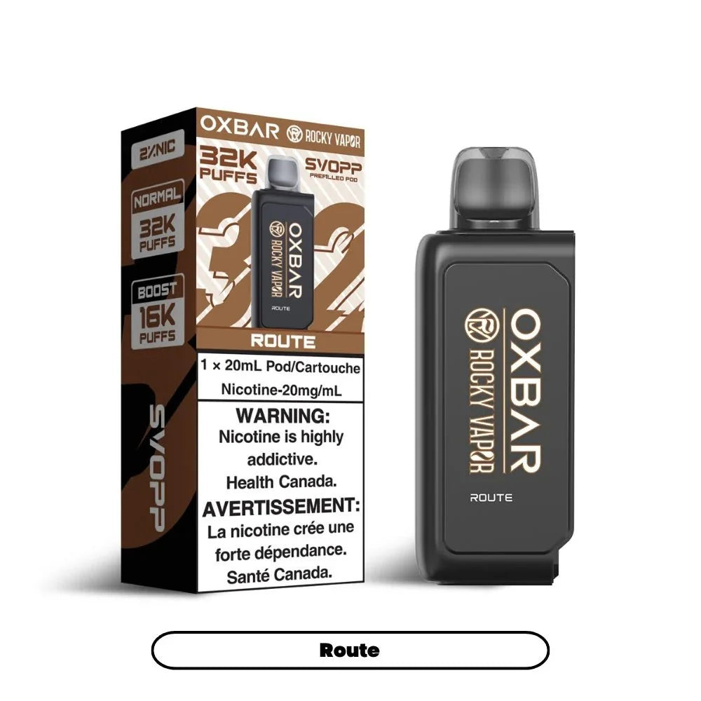 Shop Svopp Rocky Vapor Oxbar [Prefilled Pods] 32K - Route - at Vapeshop Mania