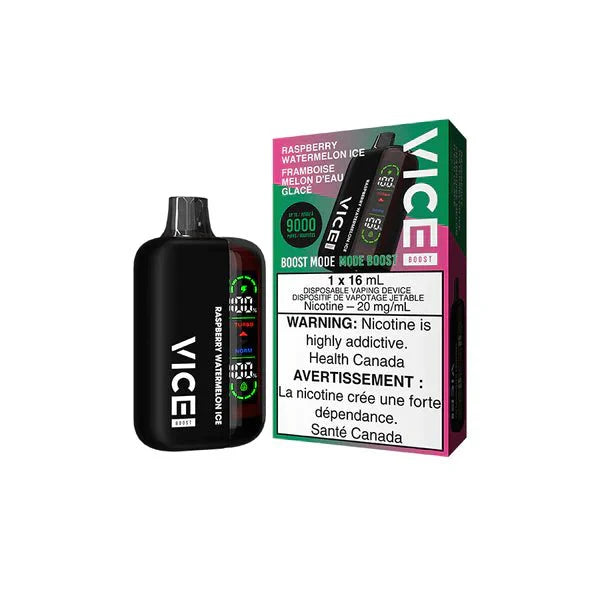 Shop VICE BOOST 9000 Disposable - Raspberry Watermelon Ice - at Vapeshop Mania