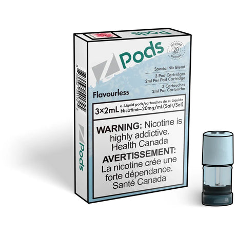Shop Z pods - Flavourless - at Vapeshop Mania