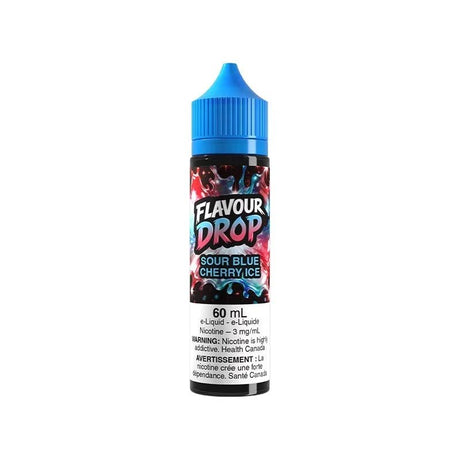 Sour Blue Cherry Ice 60mL E-Liquid – Flavour Drop - Psycho Vape