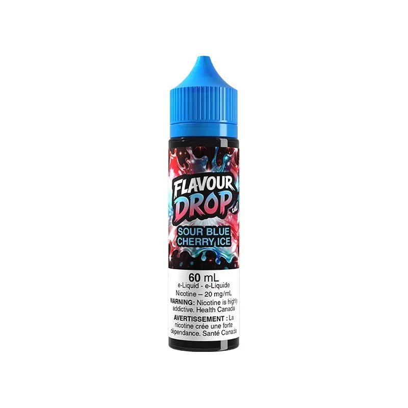 Sour Blue Cherry Ice Salt Nic E-Liquid – Flavour Drop - Psycho Vape