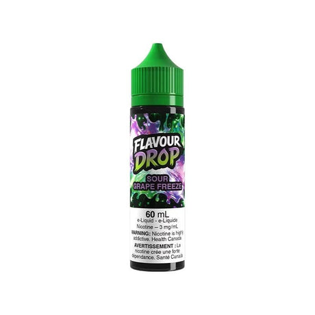Sour Grape Freeze 60mL E-Liquid – Flavour Drop - Psycho Vape