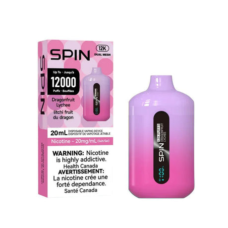 SPIN - Spin 12k Disposable Vape - Dragonfruit Lychee - Psycho Vape