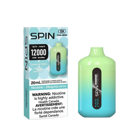 SPIN - Spin 12k Disposable Vape - Extreme Mint - Psycho Vape