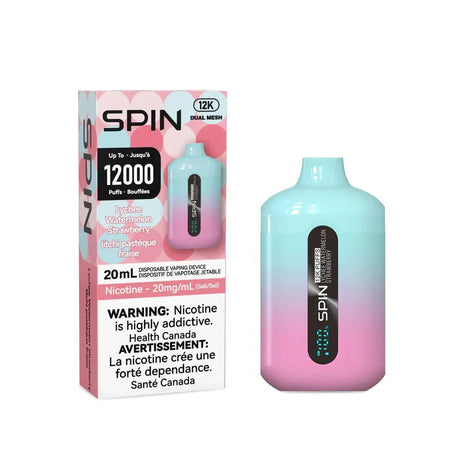 SPIN - Spin 12k Disposable Vape - Lychee Watermelon Strawberry - Psycho Vape