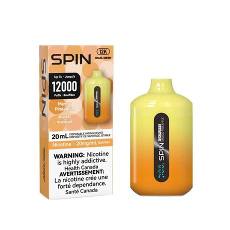 SPIN - Spin 12k Disposable Vape - Mango Pineapple - Psycho Vape
