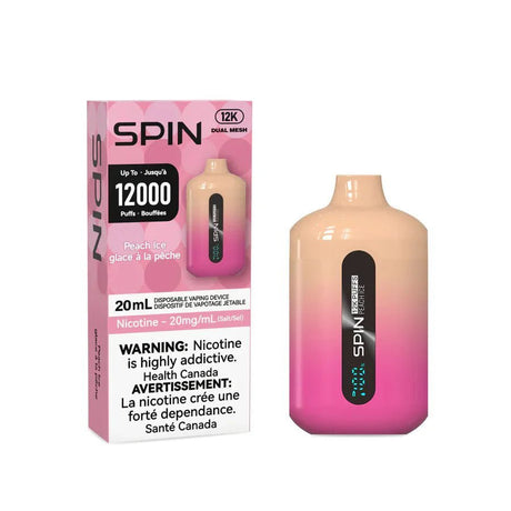 SPIN - Spin 12k Disposable Vape - Peach Ice - Psycho Vape