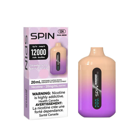 SPIN - Spin 12k Disposable Vape - Strawberry Ice - Psycho Vape