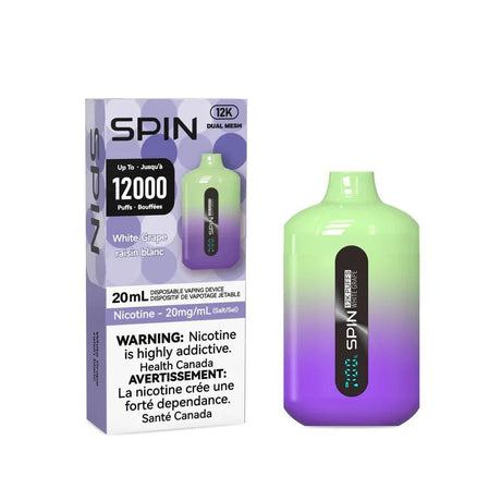 SPIN - Spin 12k Disposable Vape - White Grape - Psycho Vape