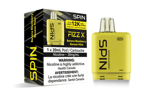 SPIN - Spin Fizz X 12K Pod - Banana Blackberry - Psycho Vape