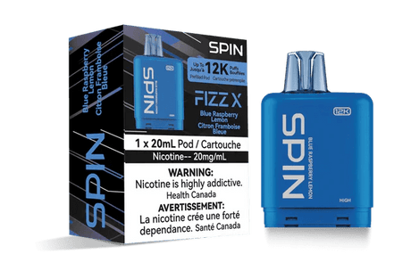 SPIN - Spin Fizz X 12K Pod - Blue Raspberry Lemon - Psycho Vape