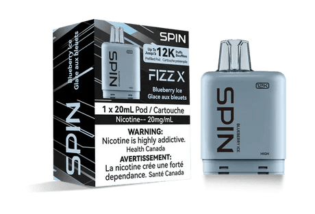 SPIN - Spin Fizz X 12K Pod - Blueberry Ice - Psycho Vape