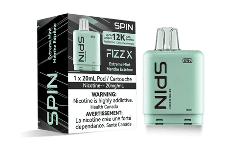 SPIN - Spin Fizz X 12K Pod - Extreme Mint - Psycho Vape