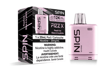 SPIN - Spin Fizz X 12K Pod - Peach Ice - Psycho Vape