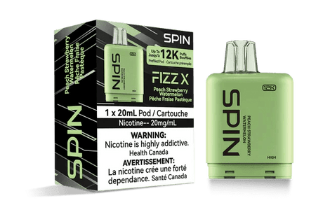 SPIN - Spin Fizz X 12K Pod - Peach Strawberry Watermelon - Psycho Vape