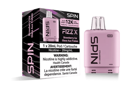 SPIN - Spin Fizz X 12K Pod - Strawberry Ice - Psycho Vape