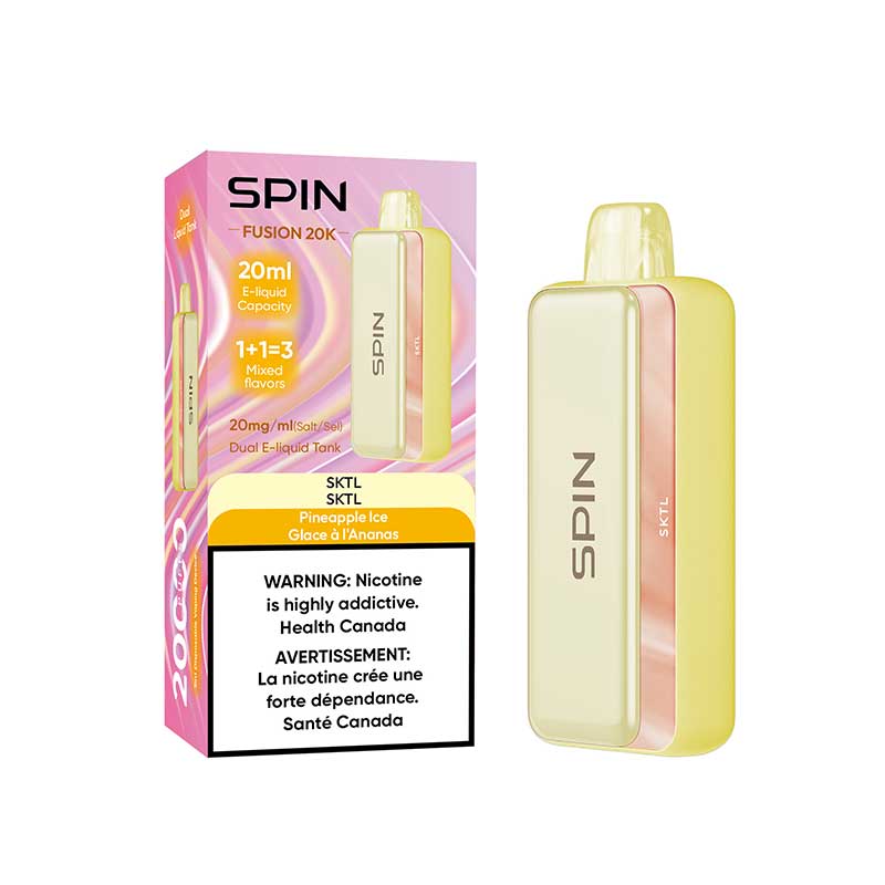 SPIN - Spin Fusion 20K Disposable - SKTL and Pineapple Ice - Psycho Vape