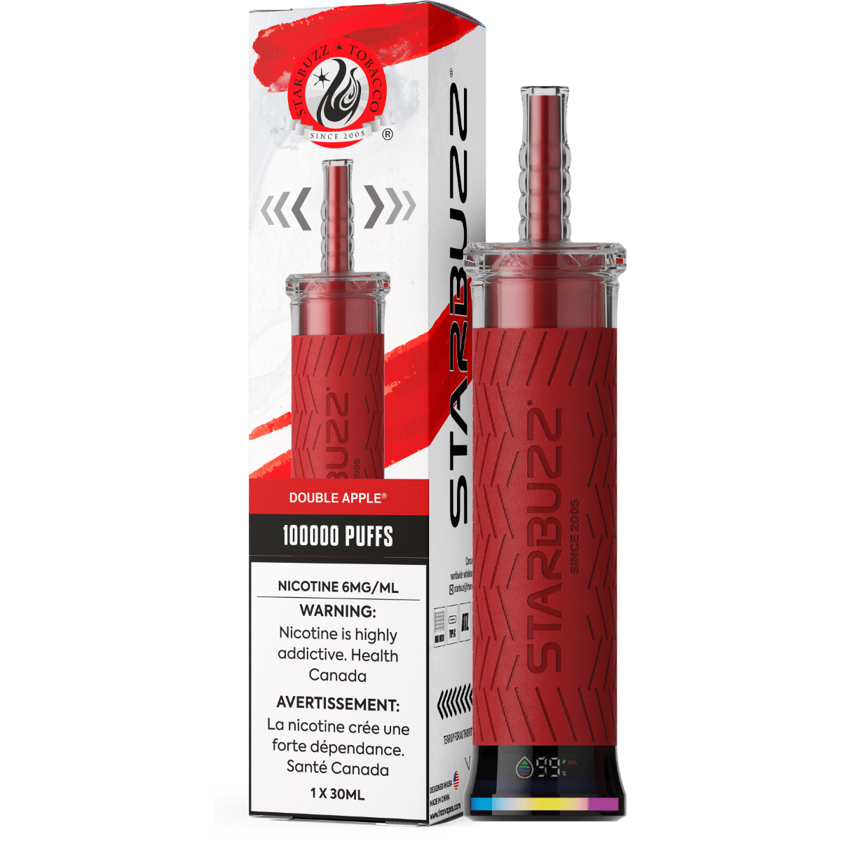 STARBUZZ - Starbuzz E - Hose 100K - Double Apple - Psycho Vape