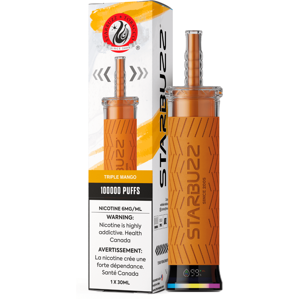 STARBUZZ - Starbuzz E - Hose 100K - Triple Mango - Psycho Vape