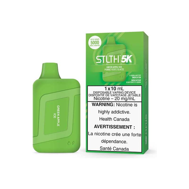 Shop STLTH 5K Disposable - Green Apple Ice - at Vapeshop Mania