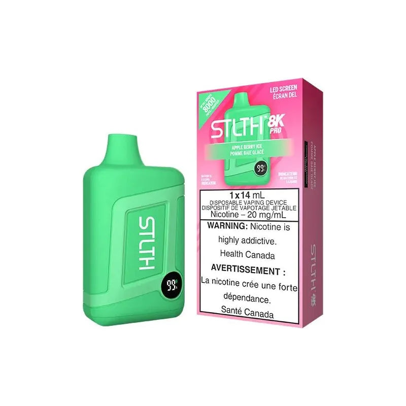 Shop STLTH 8K Pro Disposable - Apple Berry Ice - at Vapeshop Mania