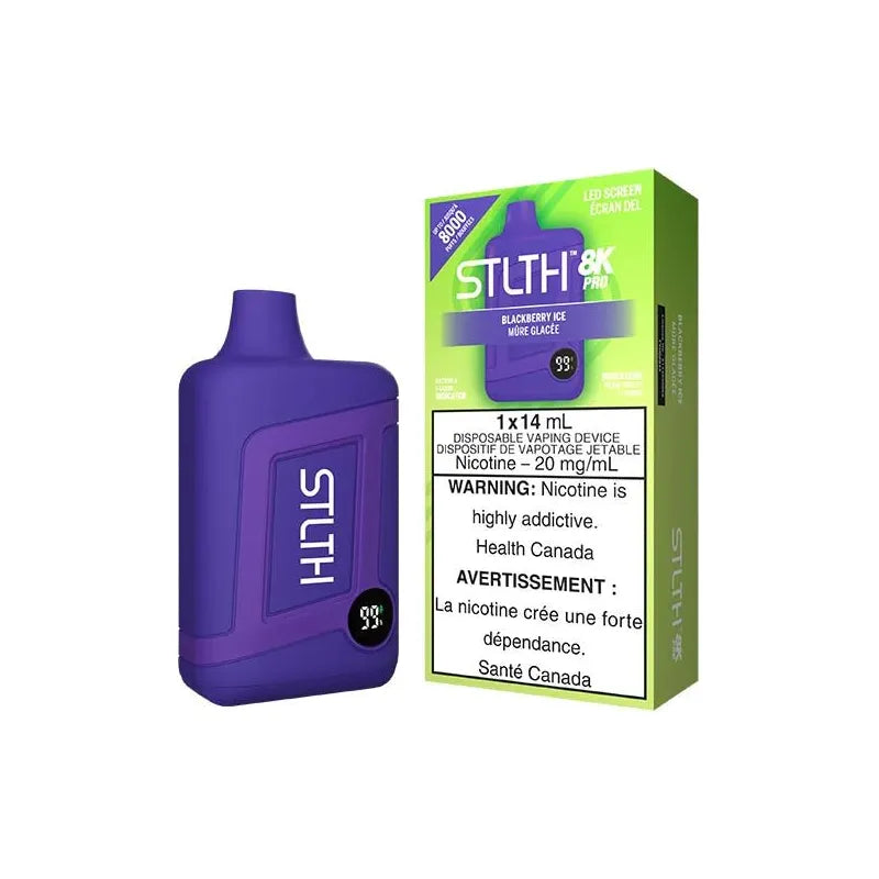 Shop STLTH 8K Pro Disposable - Blackberry Ice - at Vapeshop Mania