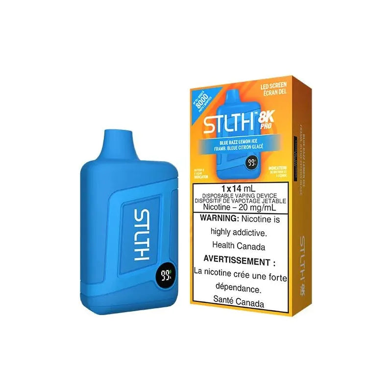 Shop STLTH 8K Pro Disposable - Blue Razz Lemon Ice - at Vapeshop Mania