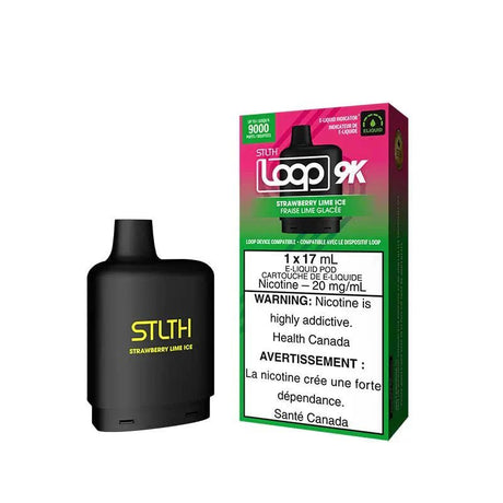 STLTH - STLTH LOOP 2 9K Pod Pack - Strawberry Lime Ice - Psycho Vape