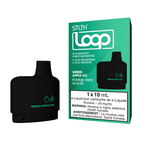 STLTH - STLTH LOOP Pod Pack - Green Apple Ice - Psycho Vape