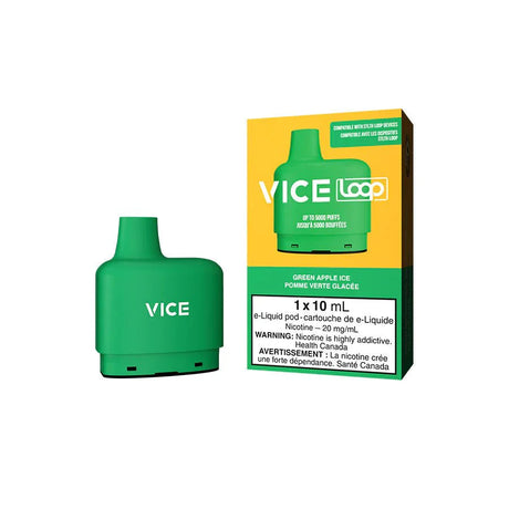 VICE - VICE LOOP Pod Pack - Green Apple Ice 20mg - Psycho Vape