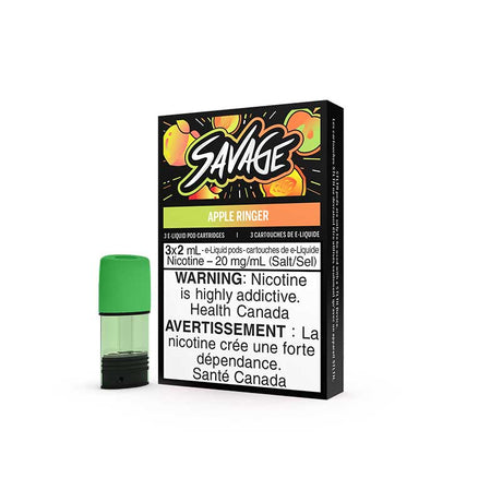 SAVAGE - STLTH Pod Pack - SAVAGE - Apple Ringer (3 Pack) - Psycho Vape