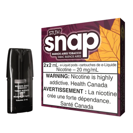 STLTH - STLTH SNAP Pod Pack - Buenos Aires Tobacco - Psycho Vape