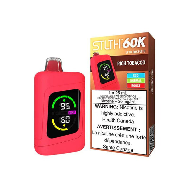 STLTH - STLTH 60K Disposable - Rich Tobacco - Psycho Vape