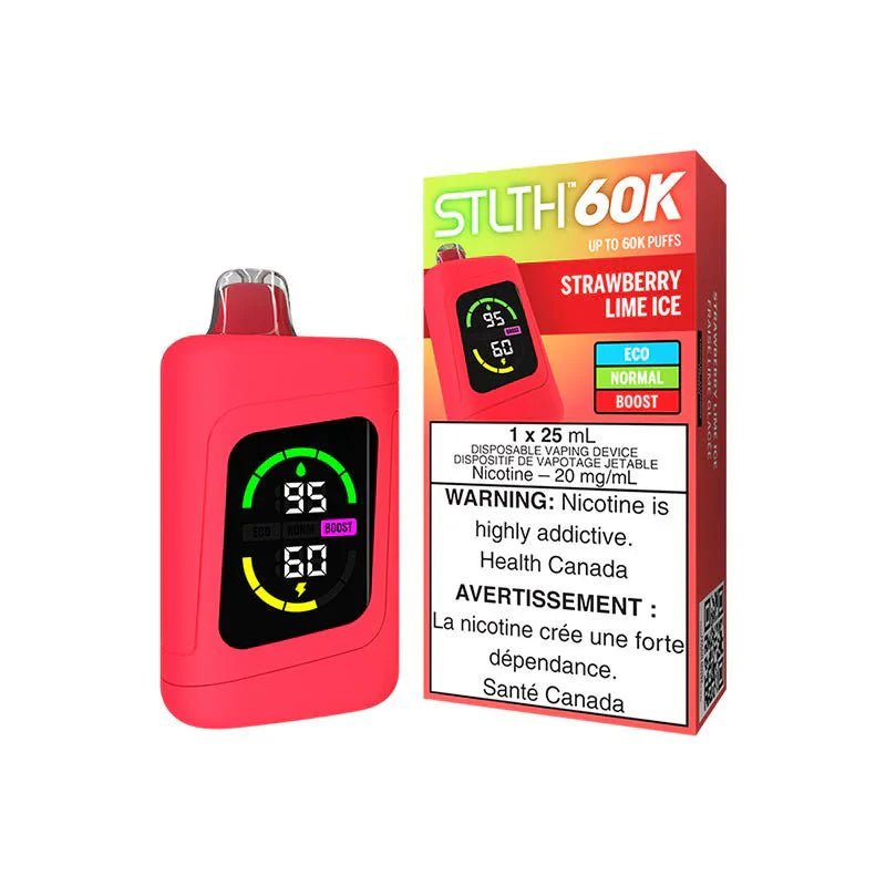 STLTH - STLTH 60K Disposable - Strawberry Lime Ice - Psycho Vape