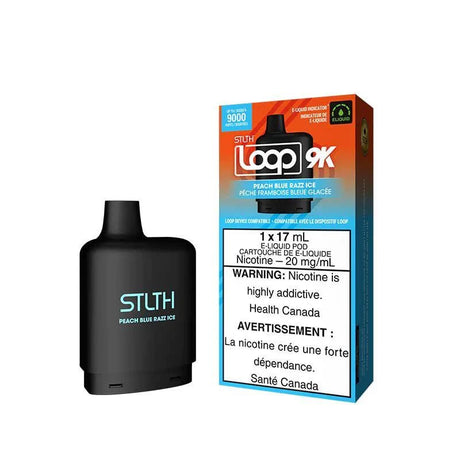 STLTH - STLTH LOOP 2 9K Pod Pack - Peach Blue Razz Ice - Psycho Vape