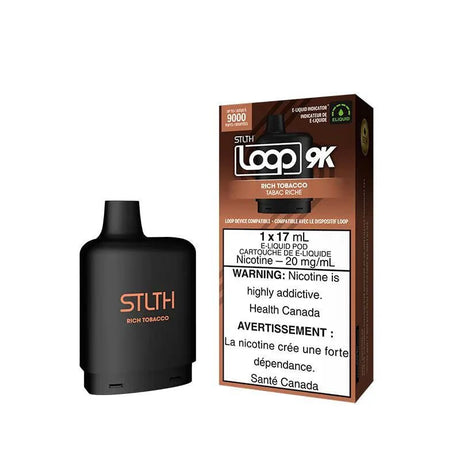 STLTH - STLTH LOOP 2 9K Pod Pack - Rich Tobacco - Psycho Vape