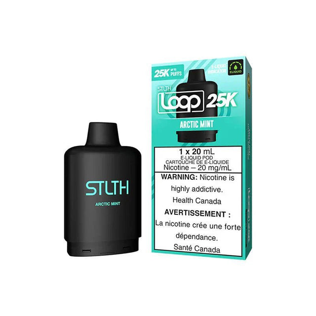 STLTH - STLTH LOOP 25K Pod Pack - Arctic Mint - Psycho Vape