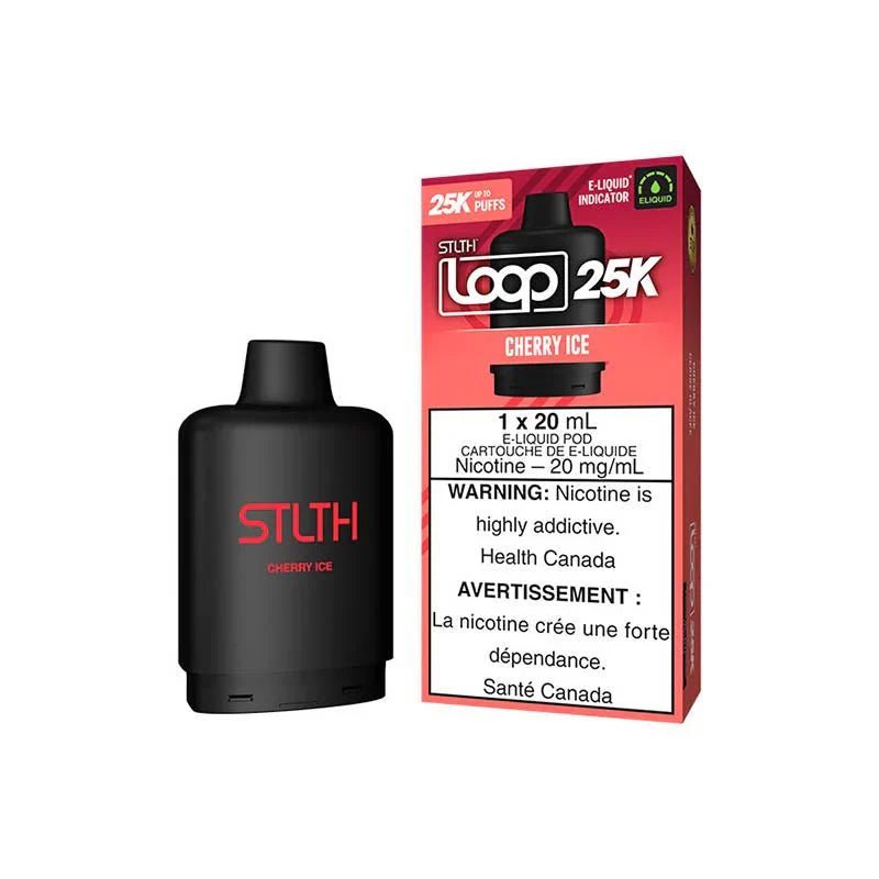 STLTH - STLTH LOOP 25K Pod Pack - Cherry Ice - Psycho Vape