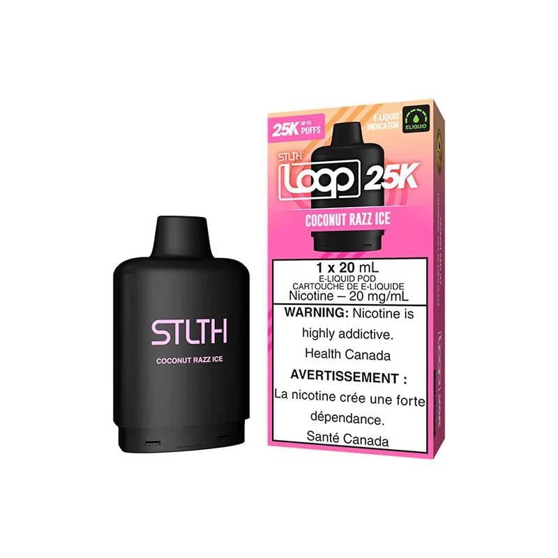 STLTH - STLTH LOOP 25K Pod Pack - Coconut Razz Ice - Psycho Vape