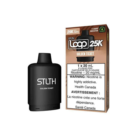 STLTH - STLTH LOOP 25K Pod Pack - Golden Ticket - Psycho Vape