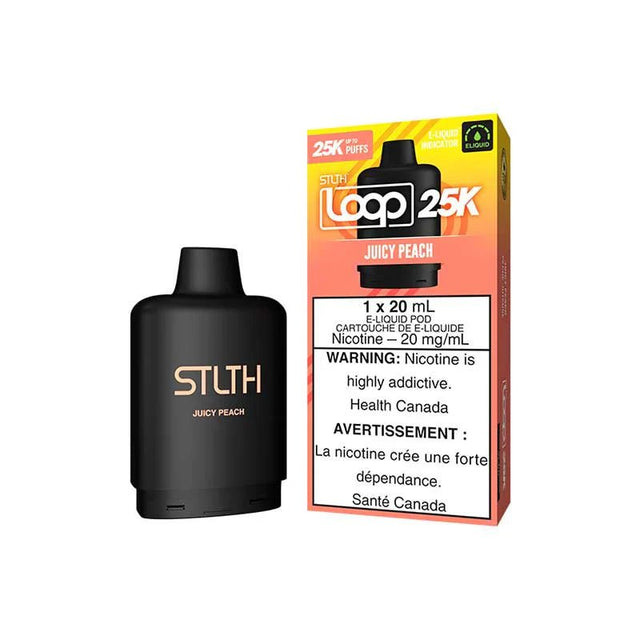 STLTH - STLTH LOOP 25K Pod Pack - Juicy Peach - Psycho Vape