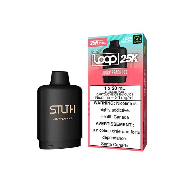 STLTH - STLTH LOOP 25K Pod Pack - Juicy Peach Ice - Psycho Vape